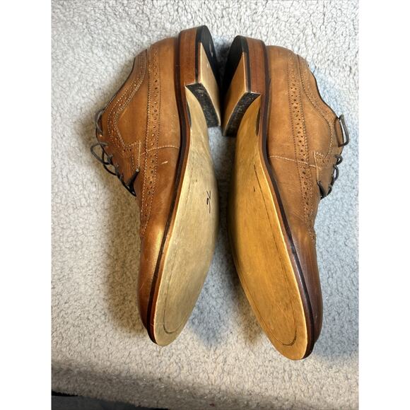 Aston Grey Collection Lovorwen Brown Wingtip Oxfords 11.5 - Picture 5 of 16